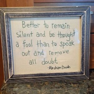 Framed Quote Wall Art